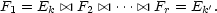 F1 = Ek |\/| F2| \/| ...|\/| Fr = Ek'.
