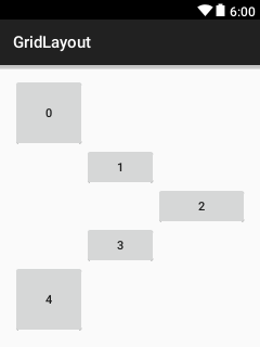 GridLayout vertical