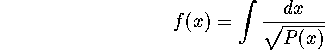 primitive de 1/sqrt(P(x))