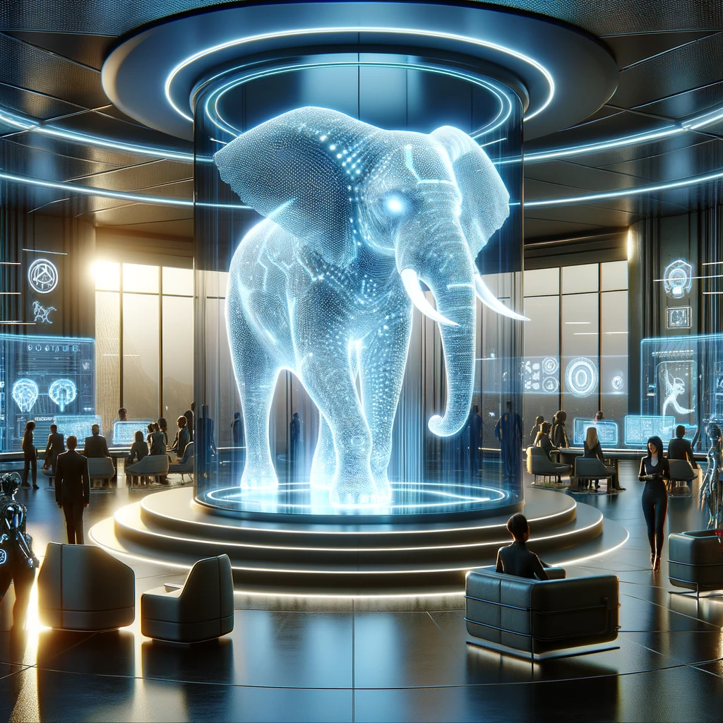 Un éléphant IA