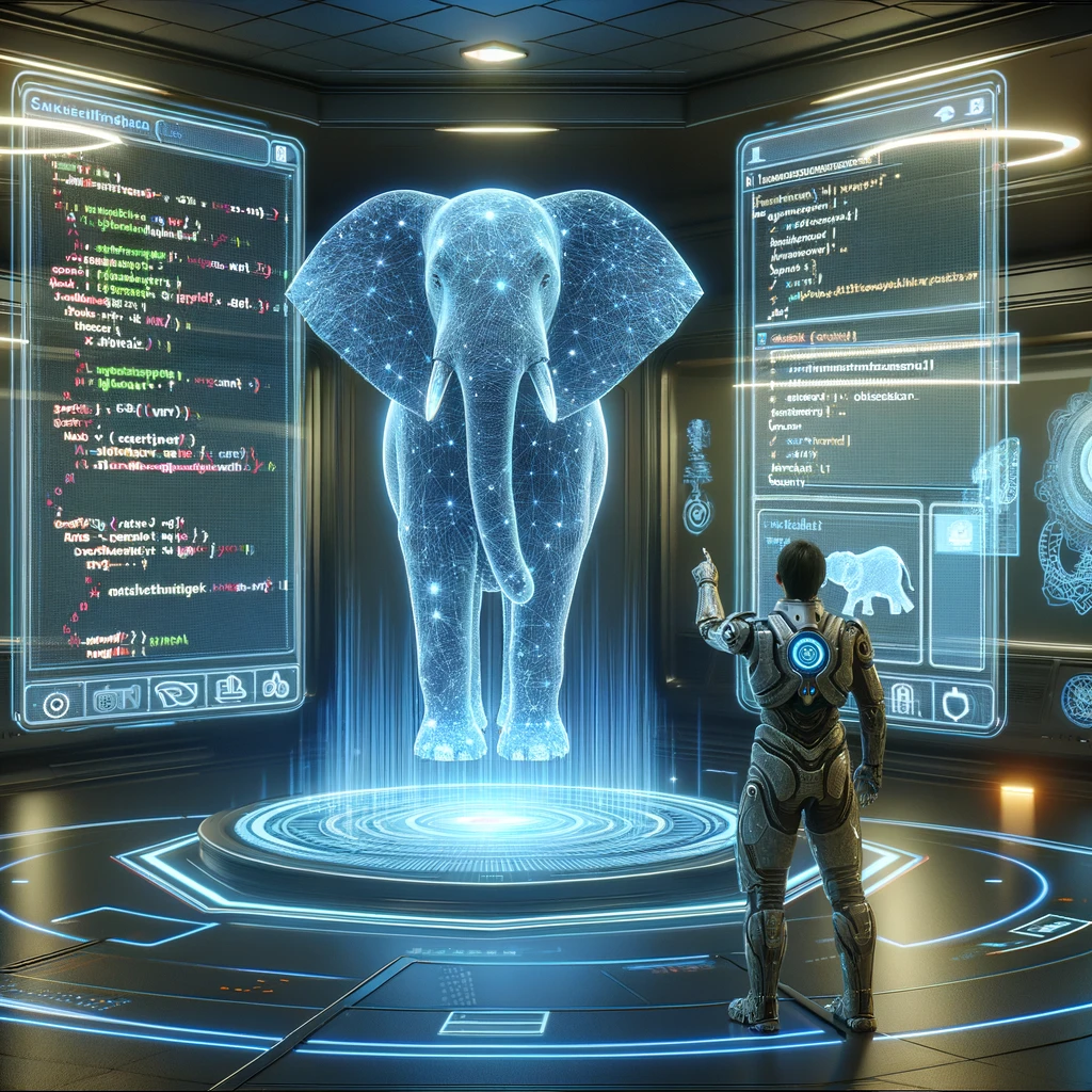 Un éléphant IA