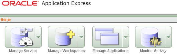 Le workspace administrateur