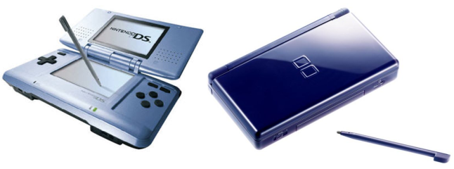 Les 2 modèles de Nintendo DS