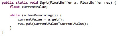 Example de code Java