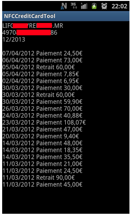 Lecture d'une carte avec Android