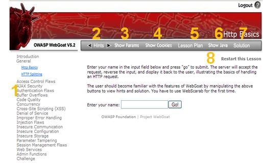 interface webgoat