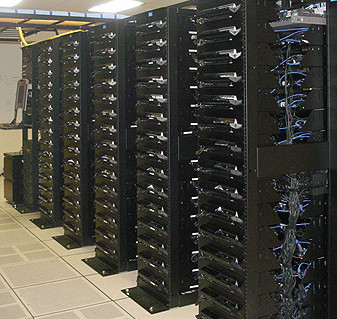 image de racks alignés