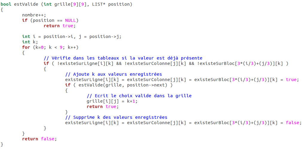 Fonction recursive